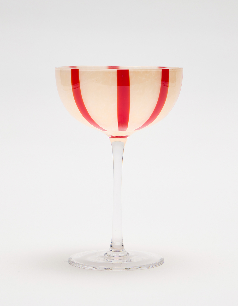 Riera Pink Cocktail Saucers Set of Two